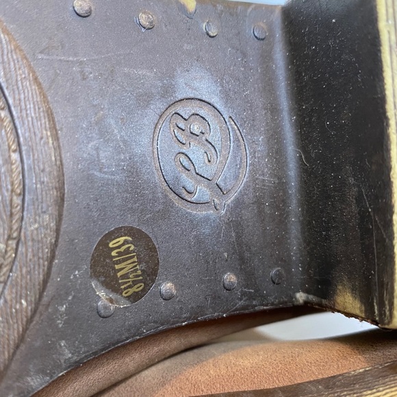 Lucky Brand brown zipper ankle boots booties Size 8.5M - Picture 9 of 10